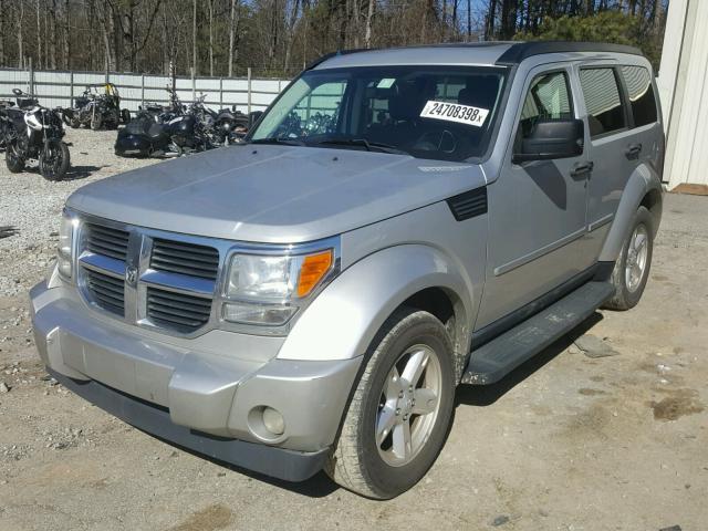 1D8GT58K67W586530 - 2007 DODGE NITRO SLT SILVER photo 2