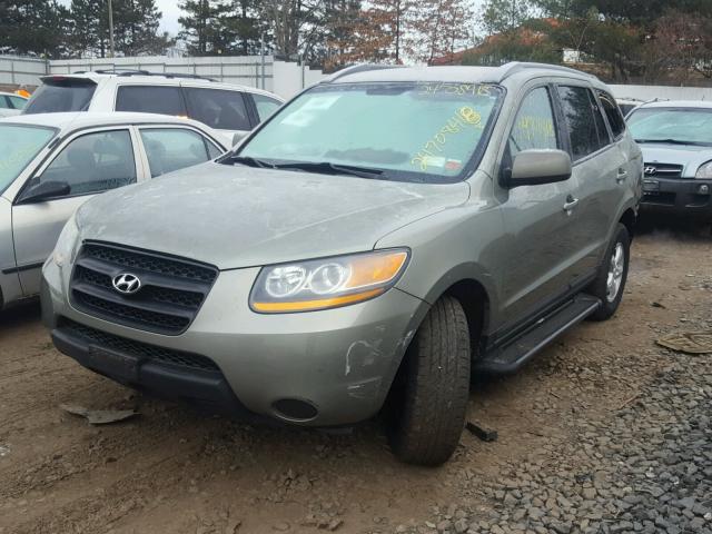 5NMSG13D98H144750 - 2008 HYUNDAI SANTA FE G GREEN photo 2