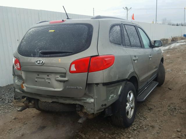 5NMSG13D98H144750 - 2008 HYUNDAI SANTA FE G GREEN photo 4