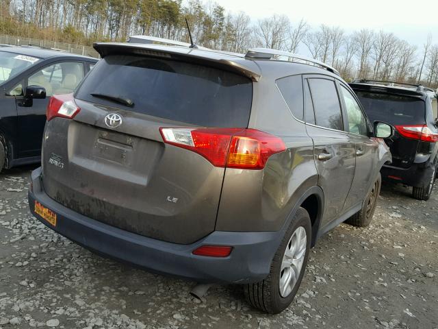 2T3ZFREV5DW035021 - 2013 TOYOTA RAV4 LE GREEN photo 4