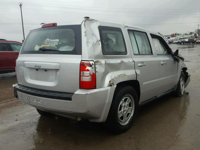 1J4NT2GB5AD591706 - 2010 JEEP PATRIOT SP SILVER photo 4