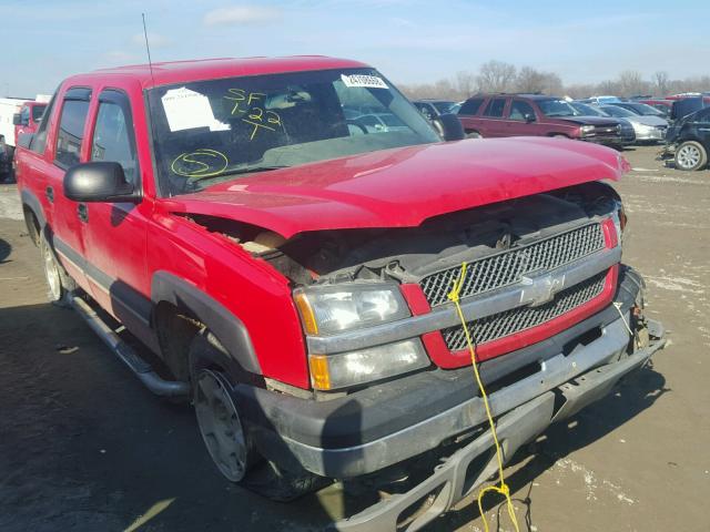 3GNEK13T73G248491 - 2003 CHEVROLET AVALANCHE RED photo 1