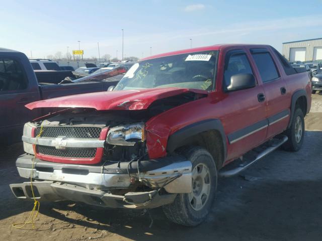 3GNEK13T73G248491 - 2003 CHEVROLET AVALANCHE RED photo 2