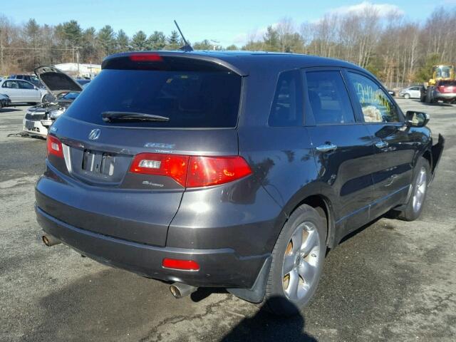 5J8TB18219A005333 - 2009 ACURA RDX GRAY photo 4