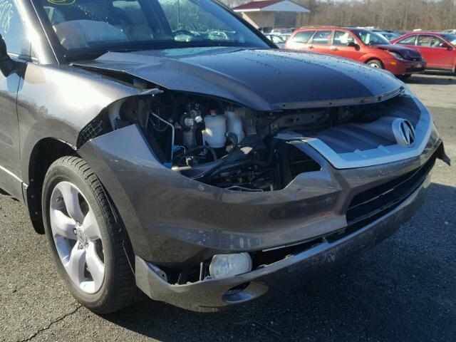 5J8TB18219A005333 - 2009 ACURA RDX GRAY photo 9