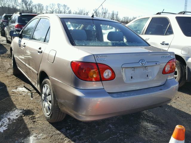 2T1BR32E43C034767 - 2003 TOYOTA COROLLA BEIGE photo 3