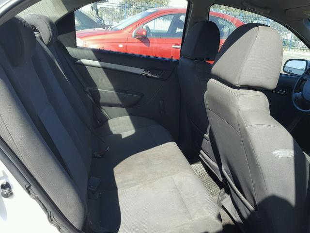 KL1TD5DE1AB121282 - 2010 CHEVROLET AVEO LS 白色 照片 6