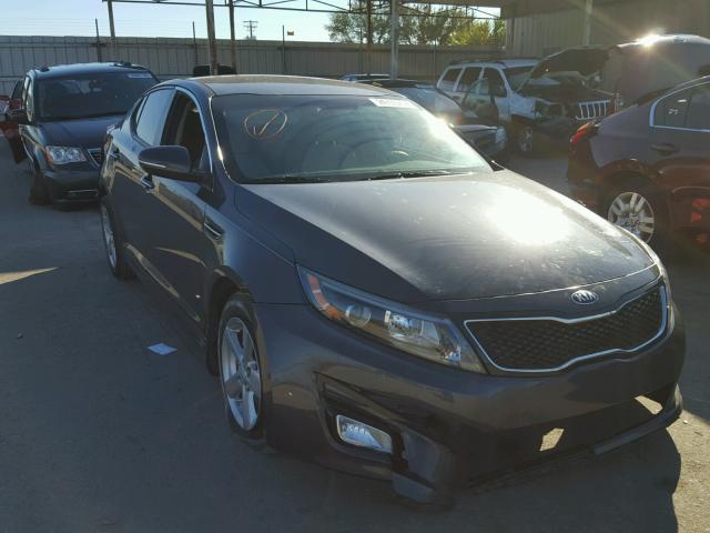 5XXGM4A72FG440587 - 2015 KIA OPTIMA LX GRAY photo 1