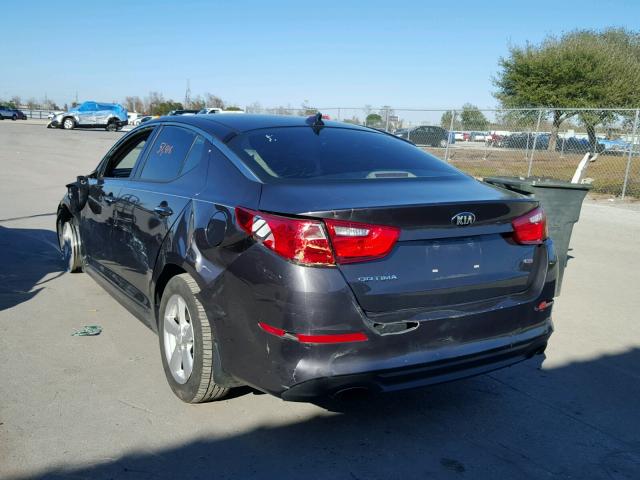 5XXGM4A72FG440587 - 2015 KIA OPTIMA LX GRAY photo 3