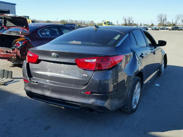 5XXGM4A72FG440587 - 2015 KIA OPTIMA LX GRAY photo 4