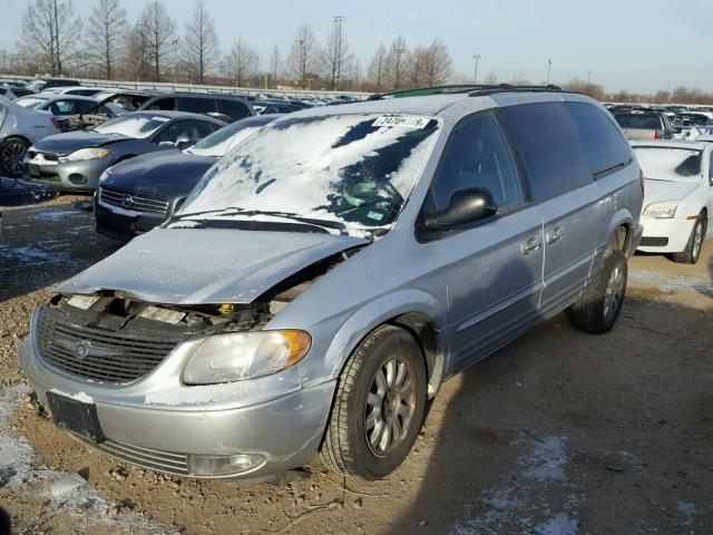 2C8GP54L62R788849 - 2002 CHRYSLER TOWN & COU SILVER photo 2