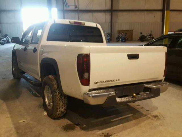 1GCDT136058164436 - 2005 CHEVROLET COLORADO WHITE photo 3