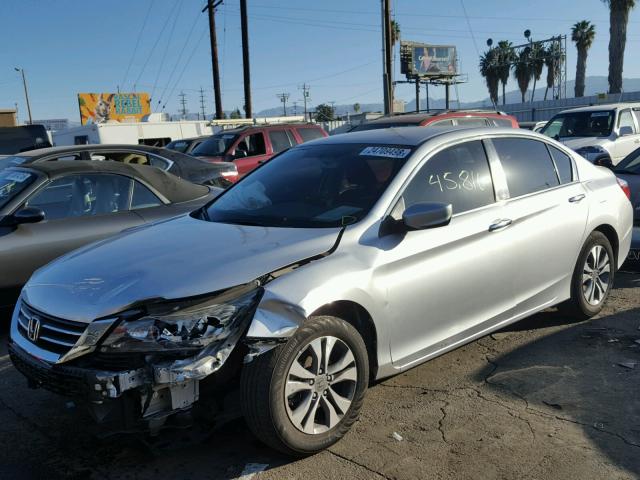 1HGCR2F33FA087252 - 2015 HONDA ACCORD LX SILVER photo 2