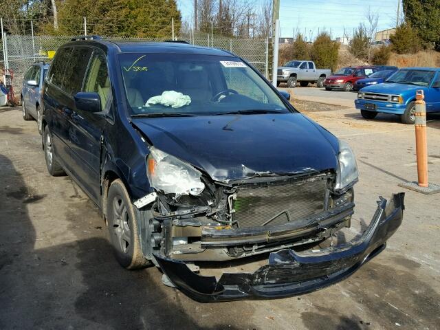 5FNRL38736B440449 - 2006 HONDA ODYSSEY EX BLACK photo 1