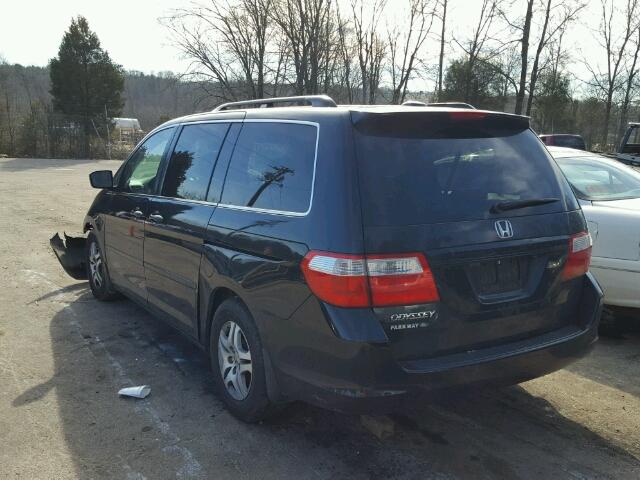 5FNRL38736B440449 - 2006 HONDA ODYSSEY EX BLACK photo 3