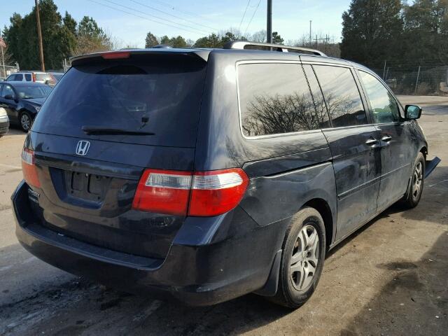 5FNRL38736B440449 - 2006 HONDA ODYSSEY EX BLACK photo 4