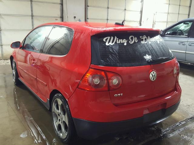 WVWFV71K16W068236 - 2006 VOLKSWAGEN NEW GTI RED photo 3