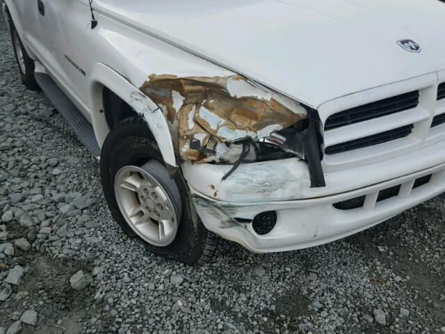 1B4HS28N7YF183492 - 2000 DODGE DURANGO WHITE photo 9