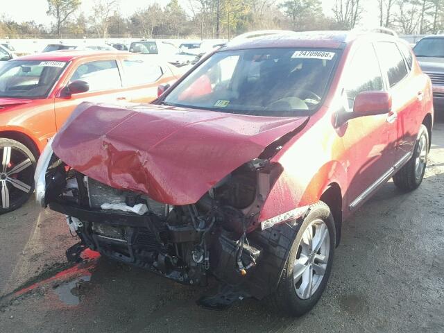 JN8AS5MT3DW509989 - 2013 NISSAN ROGUE S RED photo 2