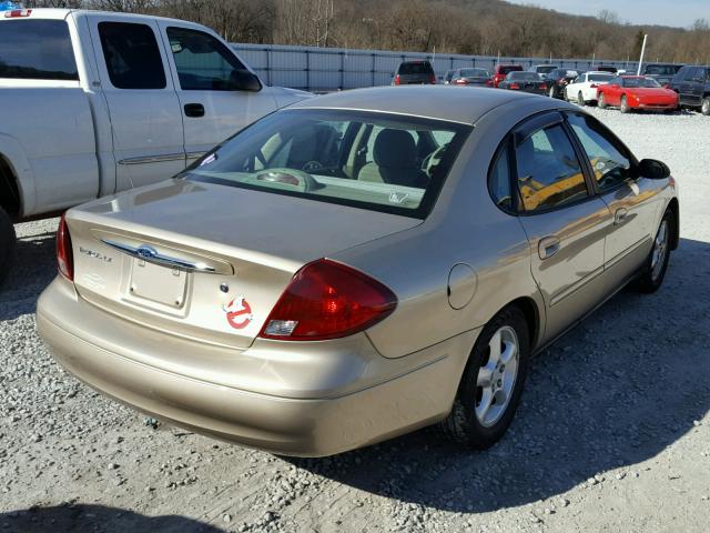 1FAFP52U8YG105722 - 2000 FORD TAURUS LX GOLD photo 4