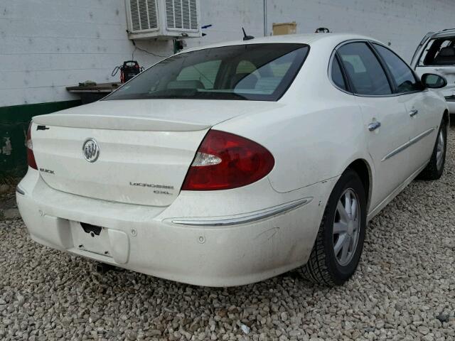 2G4WD582261278943 - 2006 BUICK LACROSSE C WHITE photo 4