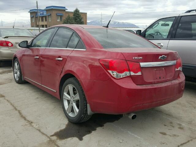 1G1PG5S95B7282755 - 2011 CHEVROLET CRUZE LT RED photo 3