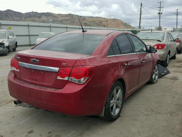 1G1PG5S95B7282755 - 2011 CHEVROLET CRUZE LT RED photo 4