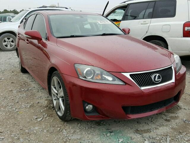 JTHBF5C22B5140248 - 2011 LEXUS IS 250 RED photo 1