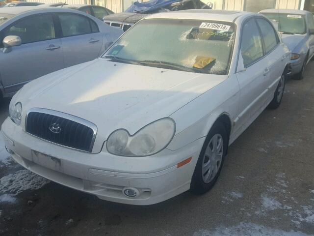 KMHWF25H94A017085 - 2004 HYUNDAI SONATA GL WHITE photo 2