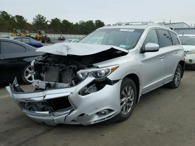 5N1AL0MM8FC540482 - 2015 INFINITI QX60 SILVER photo 2