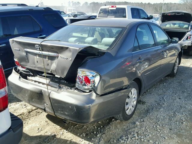4T1BE32K85U990272 - 2005 TOYOTA CAMRY LE GRAY photo 4