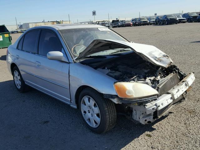 1HGES26702L019392 - 2002 HONDA CIVIC EX SILVER photo 1