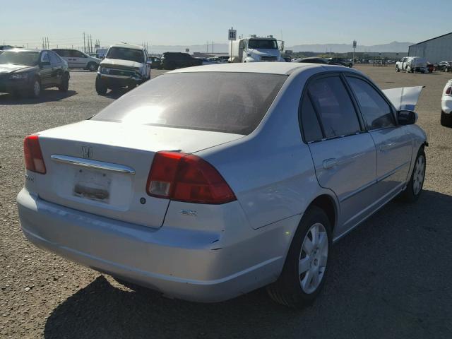 1HGES26702L019392 - 2002 HONDA CIVIC EX SILVER photo 4