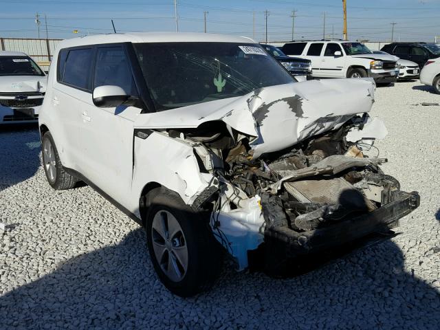 KNDJN2A28E7071348 - 2014 KIA SOUL WHITE photo 1