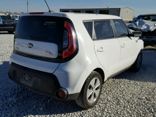 KNDJN2A28E7071348 - 2014 KIA SOUL WHITE photo 4