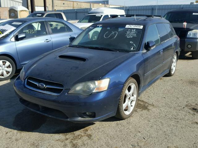 4S3BP676154337827 - 2005 SUBARU LEGACY GT BLUE photo 2