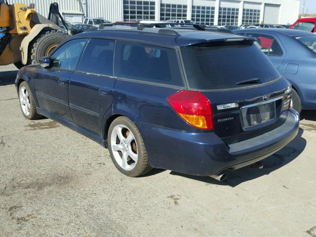 4S3BP676154337827 - 2005 SUBARU LEGACY GT BLUE photo 3