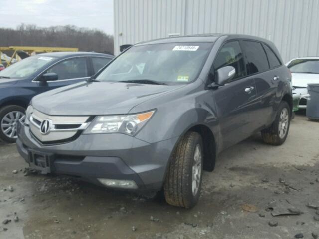 2HNYD28629H516648 - 2009 ACURA MDX TECHNO GRAY photo 2