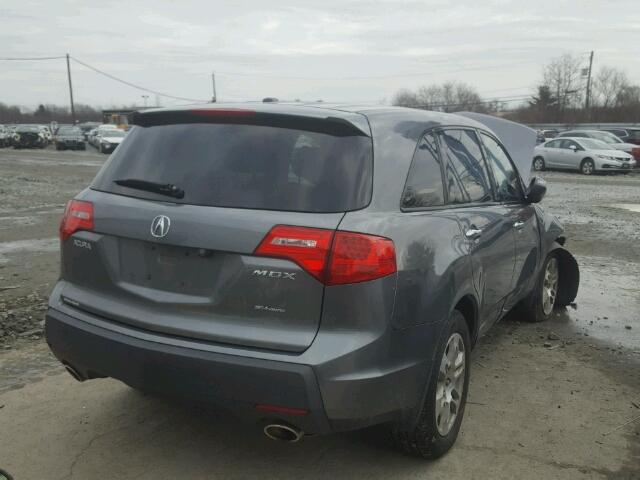 2HNYD28629H516648 - 2009 ACURA MDX TECHNO GRAY photo 4