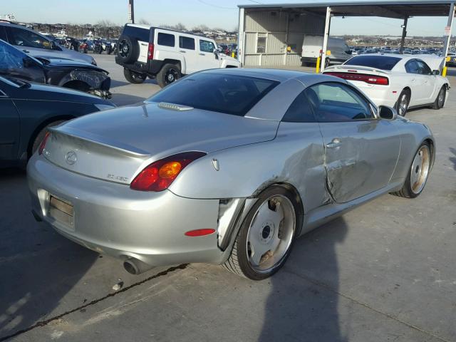 JTHFN48Y920024652 - 2002 LEXUS SC 430 SILVER photo 4