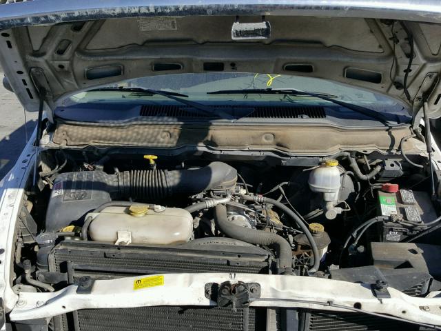 1B7HA18Z62J118429 - 2002 DODGE RAM 1500 WHITE photo 7