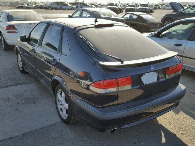 YS3DF58KX12023156 - 2001 SAAB 9-3 SE BLACK photo 3