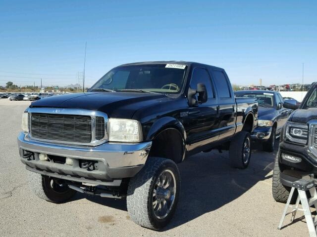 1FTNW21S81ED25855 - 2001 FORD F250 SUPER BLACK photo 2