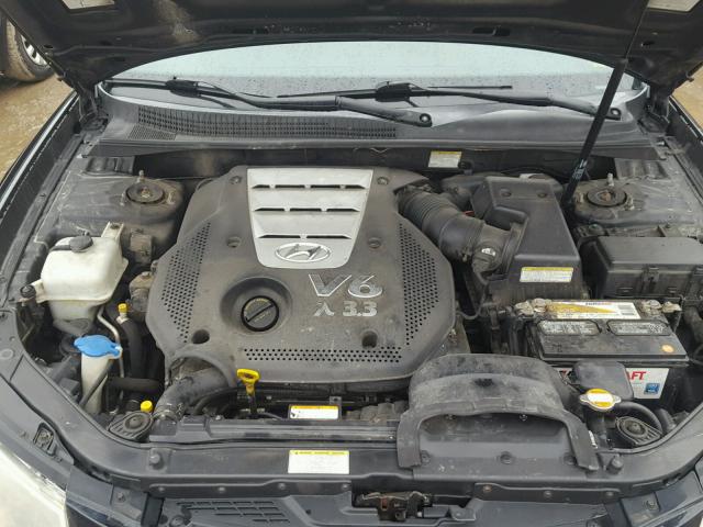 5NPEU46F66H003851 - 2006 HYUNDAI SONATA BLACK photo 7