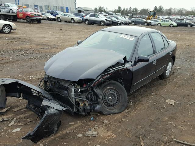 1G1JC52F447153383 - 2004 CHEVROLET CAVALIER BLACK photo 2