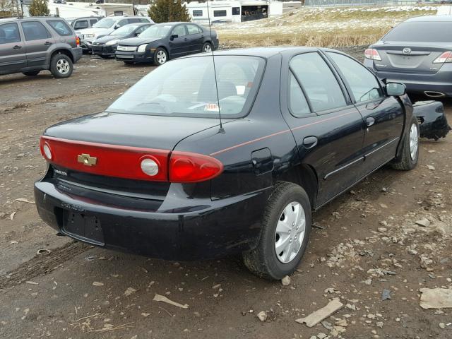 1G1JC52F447153383 - 2004 CHEVROLET CAVALIER BLACK photo 4