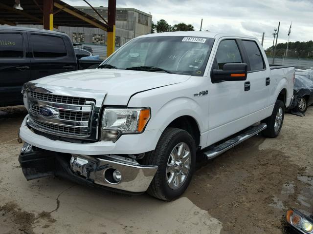 1FTFW1CF2DKG39098 - 2013 FORD F150 SUPER WHITE photo 2