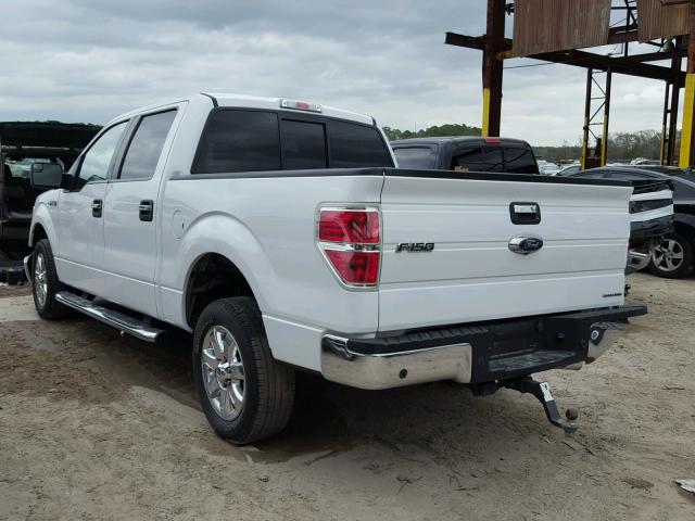 1FTFW1CF2DKG39098 - 2013 FORD F150 SUPER WHITE photo 3