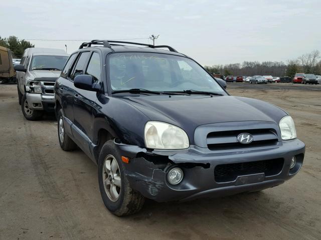 KM8SC73D75U012858 - 2005 HYUNDAI SANTA FE G BLUE photo 1