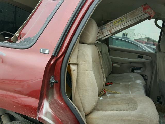 1GNEC13T61R150918 - 2001 CHEVROLET TAHOE C150 MAROON photo 6